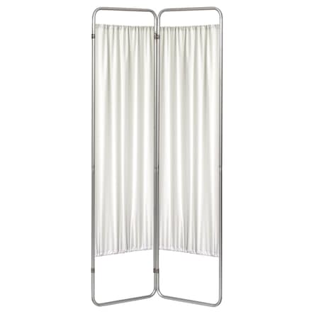 Omnimed 2 Section Economy Privacy Screen with Fabric Panels, Frost 153092-45